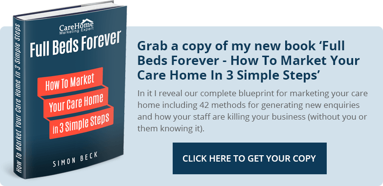 Full Beds Forever Care Home Marketing Book